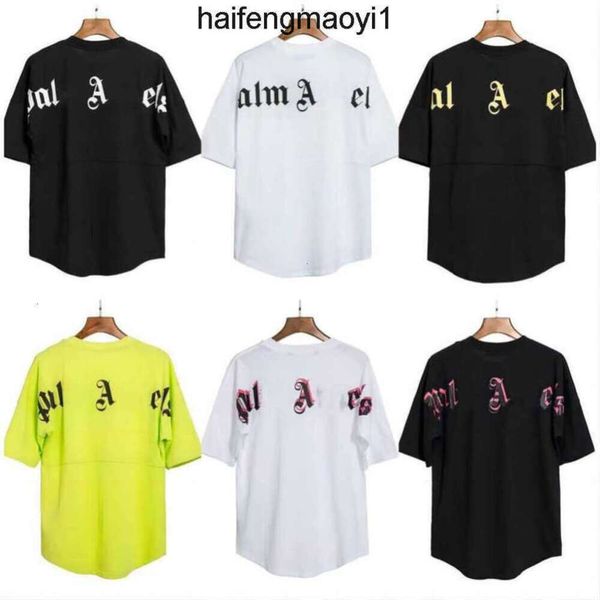 T-shirt Pa Palmangel Palma Angels Pal 2023 Été Hommes T-shirt Graffiti Palm City Designer Limited Jet d'encre Graffiti Lettre Impression Hommes Femmes T-shirt Angel Angl 6GQ4