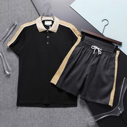 camiseta polo diseñador para hombre chándales conjuntos jogger traje deportivo hombres mujeres pantalones cortos polo jersey chándales hombres trajes deportivos set295u