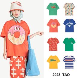 Camisetas 2023 verano TAO niños dibujos animados niños camisetas niños y niñas Top ropa conjunto bebé niño 230313