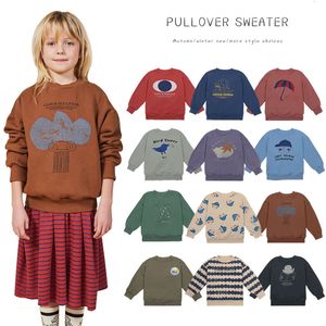 T -shirts Bobo Kinderkleding Baby jongens Cartoon Sweaters Winter voor meisjes sweatshirts lange mouw oneck schattige trui 230301