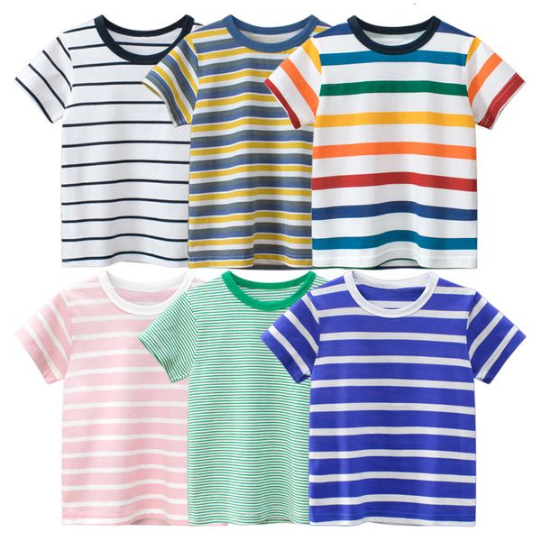 T-shirts marque vêtements pour enfants été garçons rayé à manches courtes bébé vêtements enfants t-shirt couverture en coton goutte 230601