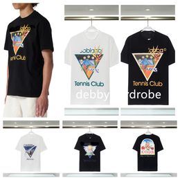 Tshirts Casablanc Designer Shirt Man Woman Shirts Luxury Mens Tshirts Summer Sétières à manches surdimensionnées Tops Tops Football Shirt Sport Tshirt Casa T-shirt