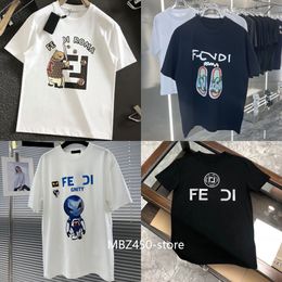 T-shirts Designer T Shirts Heren Luxe T-shirts T-shirts TEES Apparel Tops Man Vrouwen Casual borst Letter Beer Shirt F Brand Kleding Mouw Kleding