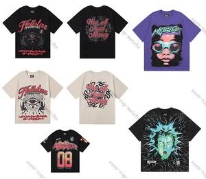 Hellstar T-shirts designer T-shirts uxury T-shirts heren Zomer Luxe Merk T-shirts Kinder T-shirts Kid Ontwerpers Top Tees Klassieke Letter Bedrukte Kleding