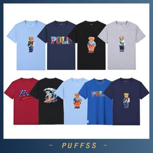 Nuevo Little Bear Camisetas Diseñadores Moda Polo Ralph Laurens Camisetas para hombre Camisetas para mujer Camisetas Tops Hombre Camiseta casual Ropa de lujo Ropa de manga Tamaño S-XXL