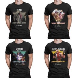 Tshirts King of Fighters Men's XV Légendaire Hungry Wolf Terry Bogard Tee-shirt en coton pur