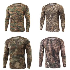 Tshirts Retro extérieur pour hommes de Forest Camouflage 3D Impression décontractée à manches longues rond Sweat à capuche sport Sport 230110