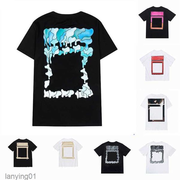 T-shirts Hommes t-shirts Off Tees Tops Womens Casual Shirt Luxurys Clothing Street Shorts Sleeve White Clothes Summer2msv