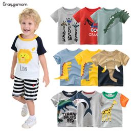 Tshirts Orangemom Cartoon Summer Childrens Clothing Boys Short Mancheve Tshirt Kids Sweathirt Child Cotton Vêtements 230322