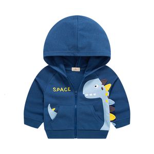 T-shirts qualité enfant à capuche mode dinosaure imprimé motif garçons filles vêtements de sport bébé sweat à capuche avec chapeau 230628