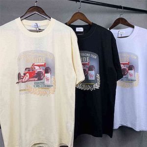 Tshirts Rhude F1 T-shirt Racing Gran Prix Circuit de Monaco HD Print 11 Coton Tshirt Tshirt Top à manches courtes Classic Designer Extreme Sports Mens Womens Tsh