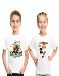 Tshirts Summer Kids T-shirt Rayman Legends Adventures Cartoon Imprimé drôles Boys Casual Baby Girls Vêtements Top HKP52042904483616