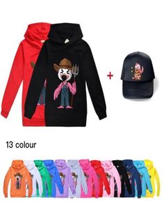 Camisetas Ropa de otoño para niñas pequeñas 2022 Disfraces para niños Algodón Flamenco Flim Flam Camisa navideña Niños Tops con capucha Sombreros Bebé Tsh8516667