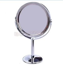 TSHOU578 Mujeres Espejo de maquillaje de belleza Dual Side NormalMagnificing Oval Stand Compact Cosmetic Tools 240409