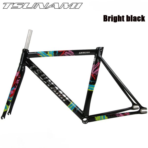 Tsunami SNM300 Cadre de vélo fixe Frameset Frameset Aluminium Alloy Bicycle Fixie Cycling Pièces 52cm 55cm