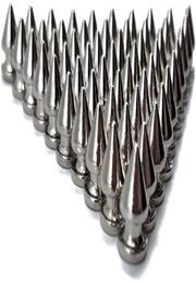 Tsunshine -componenten 12 mm zilveren kleurlegering metalen boom punk spikes en studs metallic screwback voor doe -het -zelf leerjuwelen ma9099383
