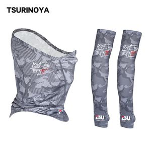 TSURINOYA Hoofd Nek Arm Zonbeschermer UV-bescherming Vismasker Ademend Hoge Elasticiteit Sneldrogend Beschermhoes 240228