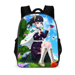 Tsuyuri kanao sac à dos démon de démon calette de jour kimetsu no yaiba sac à école packsack packs sac à dos pack de sacs scolaire