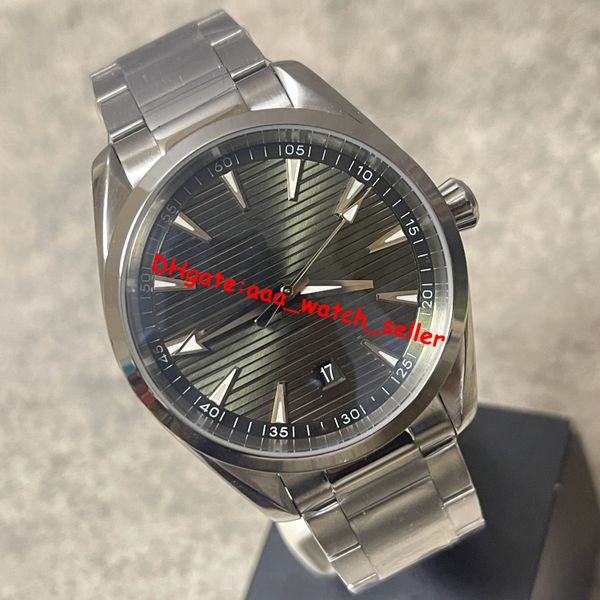 TT usine montres de luxe pour hommes 41mm Sea-M 150 cadran vert 8900 mouvement automatique mécanique en acier inoxydable dos transparent saphir montres-bracelets de sport pour hommes