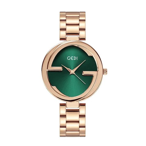 TT – montre à quartz étanche pour femmes, simple et légère, de luxe, en acier inoxydable de haute qualité, étanche