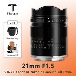 TTArtisan 21mm 5 objectif de caméra plein cadre pour E RF Z Sigma Leica L accessoires d'objectifs de caméra à monture 240113