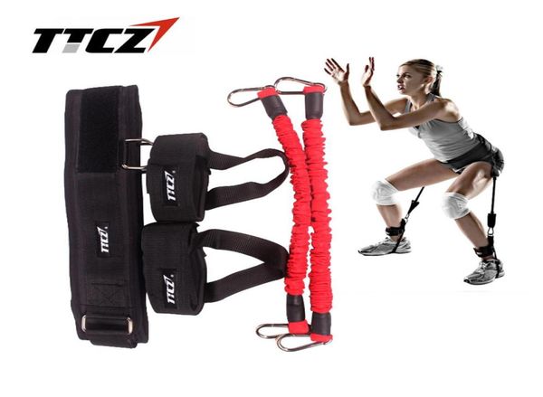 TTCZ Fitness Bounce Trainer Cuerda Banda de resistencia Baloncesto Tenis Correr Salto Pierna Fuerza Agilidad Entrenamiento Equipo de correa T1915952639