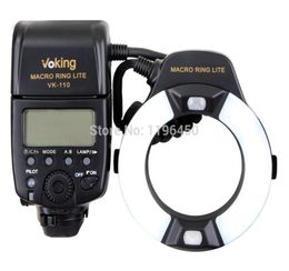 TTL Macro Ring Flash VK110C pour Canon 1100D 700D 650D 600D 550D 500D 450D 7D 6D 5D Mark III III T5I T4I T3I DSLR Cameras7171077