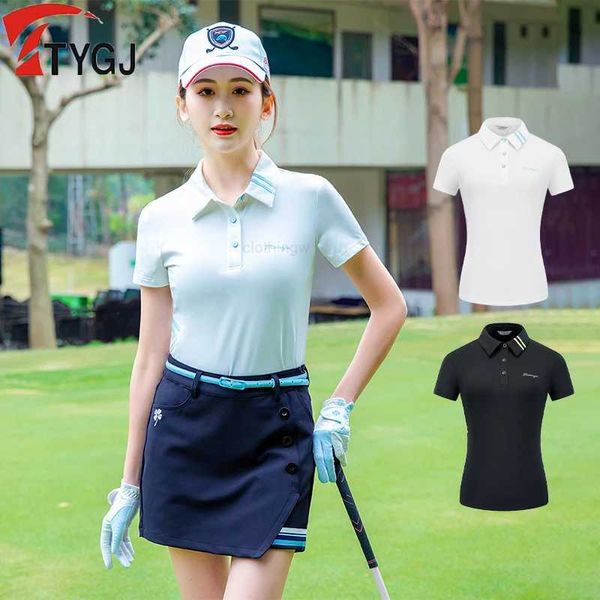 TTYGJ – vêtements de Golf d'été pour femmes, Polo de sport, T-shirts de Golf à manches courtes, col rabattu, hauts pour filles, maillot de Badminton S-XL