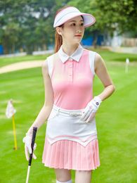Ttygj Women Golf T-shirt pour l'été à manches courtes à manches courtes de golf pour dames Polo Shirts Tennis Shirts Dry Fit Sport Top 240520