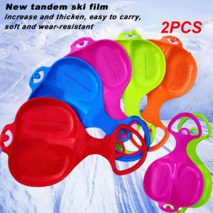 Tubes 2pcs hiver extérieur sport épaissis enfants adultes snow traînette de ski banc de ski traîne