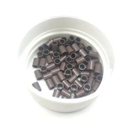 Buizen Euro Vergrendelt gemakkelijk 1000 stks Koperen Micro Ring mini sloten links 8 Kleuropties 3.0x2.4x4.0mm Rechte Micro Kralen voor I TIP haar