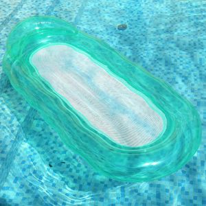 Tubes Flotteurs gonflables Tubes cintre d'eau flottant coussin d'air de natation portable PVC pliant avec bras arrière accessoires de piscine P2