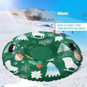 Buizen pvc iseerbare sneeuwcirkel ring slijtvaste ski -cirkel ringen verdikt met handgreep praktische veiligheid voor kinderen volwassen