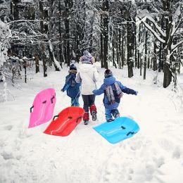 Tubes Snow Sled Flying Board avec 2 poignées et une corde de traction de 25 pouces Sleds de sable en plastique lourd pour l'hiver extérieur