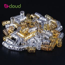 Tubes en gros 500Pcs1000pcs/Pack outils de coiffure Dreadlock perles de cheveux pinces de manchette de cheveux réglables trou de 10mm pour micro anneaux de cheveux