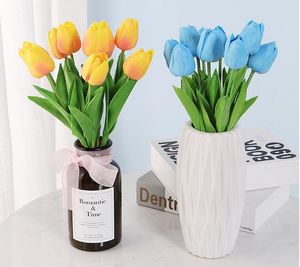 Tulipes fleurs fleurs artificielles bouquet vraie touche artificielle PU décor à la maison fleur fleur de mariage GB1030
