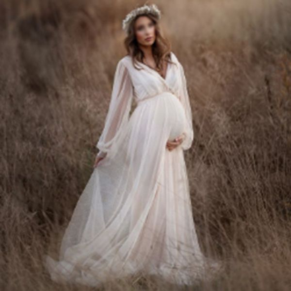 Robe de maternité en Tulle pour séance Photo, longue grossesse, robes de prise de vue, mariage, femme enceinte, Robe de photographie, Robe de réception-cadeau pour bébé