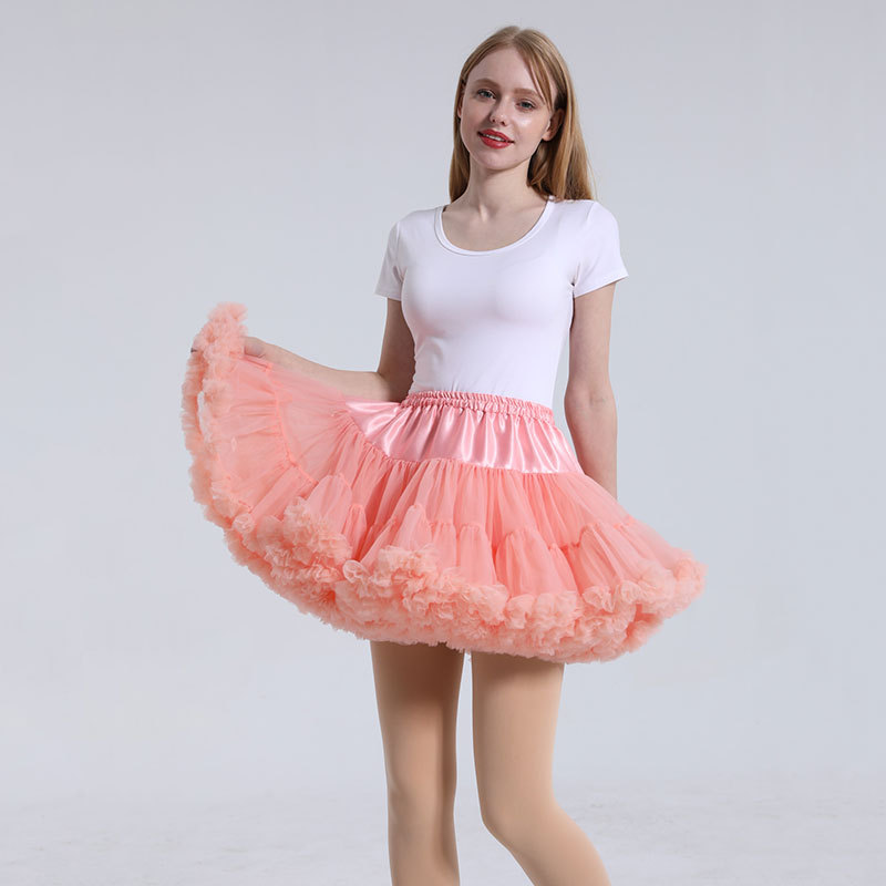 Vanliga petticoats mjuk gasväv kjol stöder gasväv skarvning cosplay benlös kjol stöd petticoat kjol kjol puffy kjol