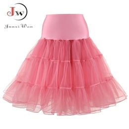 Tule Rokken Mode Hoge Taille Geplooide Tutu Retro Vintage Petticoat Crinoline Underskirt Faldas Saia 220401