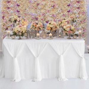 Tulle Table Jupe Wedding Birthday Party Farty Cake Dessert Banquet Mariages Partys Home Hotel Decoration