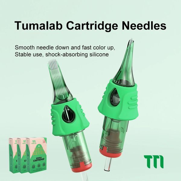 Tumalab cartucho de tinta para tatuaje bala 10 12 # M1 RM aguja de tatuaje desechable 10 Uds suministro de equipo de tatuaje HYlab 240226