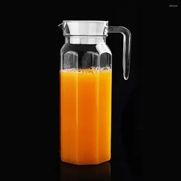 Gobelets 1.1L verre boisson pot jus réfrigérateur articles ménagers restaurant cuisine placé dans le réfrigérateur économiser de l'espace portable
