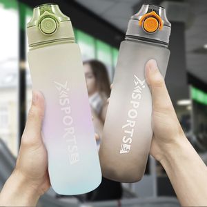 Gobelets 1000 ml bouteille d'eau de sport portable boisson étanche un pichet de remise en forme en plastique gratuit verres pour cadeau de femme de voyage en plein air 231013