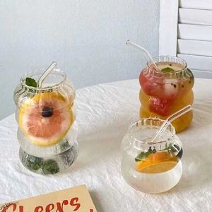 Tumblers 1pc Glass Cup Minimalistisch Clear Drinking Cup voor Home H240425