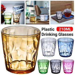 Gobelets 210 ml d'eau potable tasse réutilisable vin champagne verres incassables cuisine classique outils de barre à manger