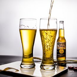 Tumblers 2pcs tarwe bier glas grote capaciteit kristallen beker wit proeverij feest bar club drinkware wodka whisky pint 230413