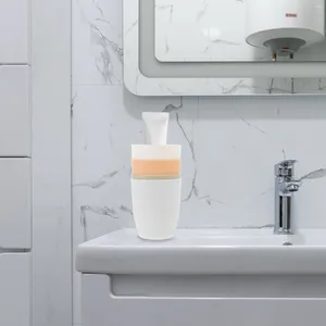 Tumblers 4 pc's herbruikbare waterbeker badkamer kopjes mond wassen tandenborstel houder pasta plastic PP houders voor mondwater