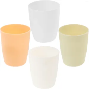 Gobelets 4 pièces tasse d'eau réutilisable tasses de salle de bain porte-brosse à dents en plastique porte-bouche de boisson pour PP récipient à boire cuisine