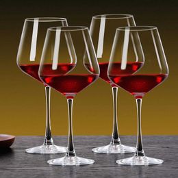 Tumblers 460 ml de manejo largo Copa de vino Borgoña Borgoña Transparente Copas Europeas European Campeonato Celebrate Licor H240425