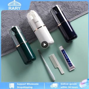 Gobelets 5/7 pcs / ensemble portable lavage de voyage Set de dentifrice de salle de bain Boîte de rangement de rangement